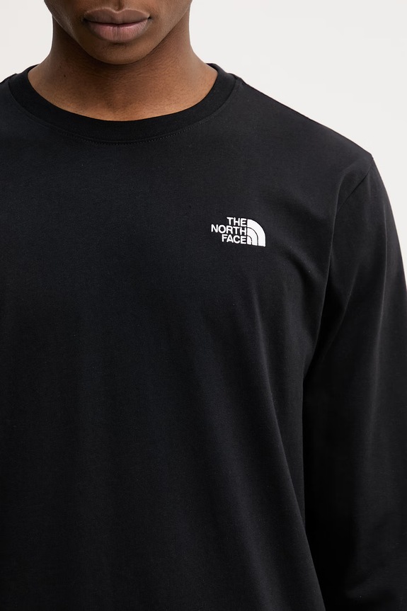 The North Face camicia a maniche lunghe Simple Dome nero NF0A8EU3JK31