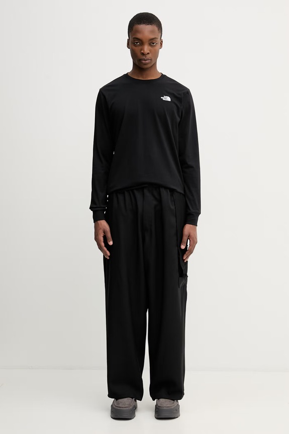 The North Face camicia a maniche lunghe Simple Dome NF0A8EU3JK31 nero
