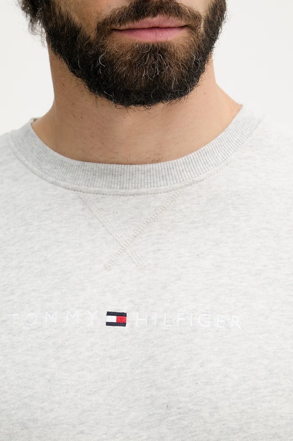 Tommy Hilfiger pánská mikina s bavlnou UM0UM03666 šedá