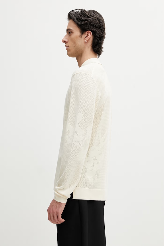 Filling Pieces Breaking Bread cardigan de bărbați cu vâscoză 412677500303.214 bej SS26