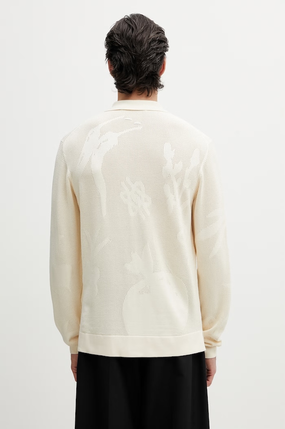 Îmbrăcăminte Filling Pieces Breaking Bread cardigan de bărbați cu vâscoză 412677500303.214 bej