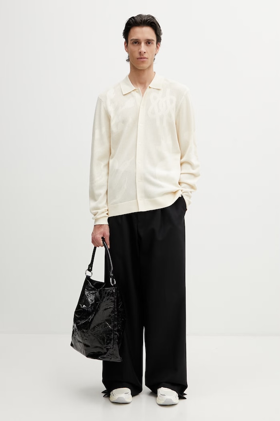 Filling Pieces Breaking Bread cardigan de bărbați cu vâscoză 412677500303.214 bej