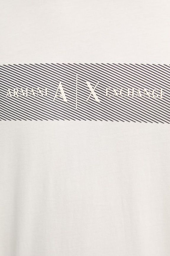 Armani Exchange t-shirt męski bawełniany XM002820.AF10356 beżowy