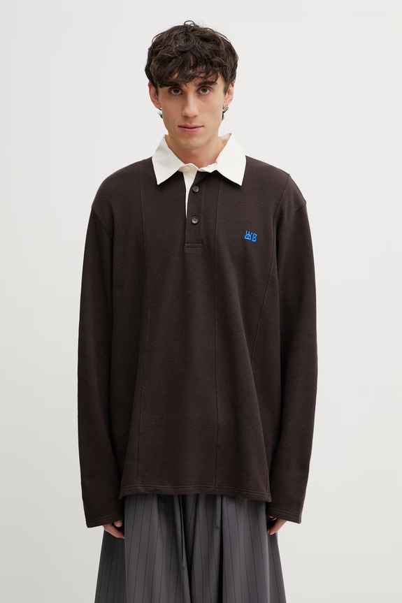 Wales Bonner City longsleeve Men's brown MS26JE08.JE03.801