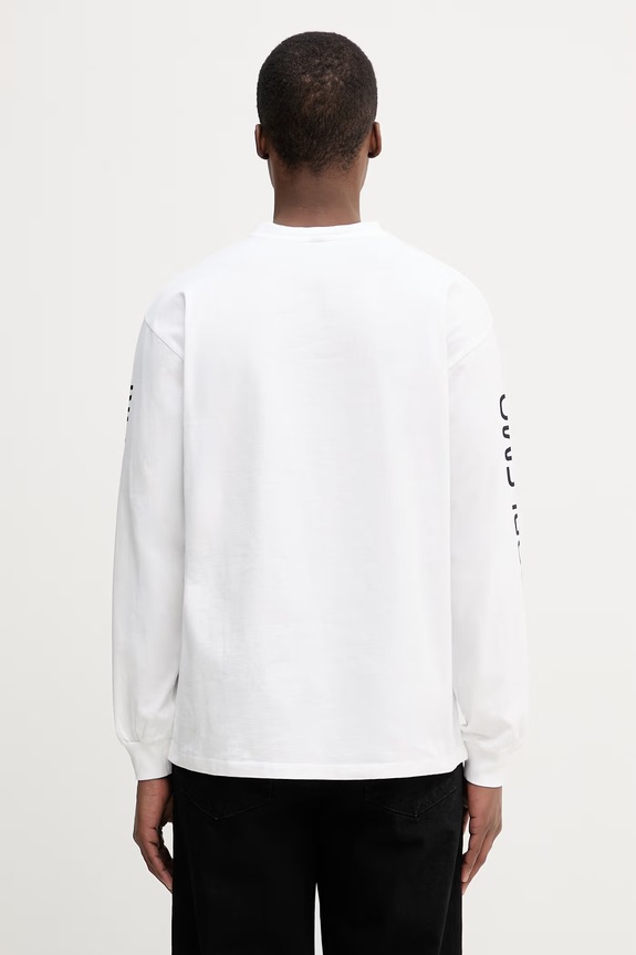 Odzież No Problemo Dimentions longsleeve męski bawełniany NP6002705 biały