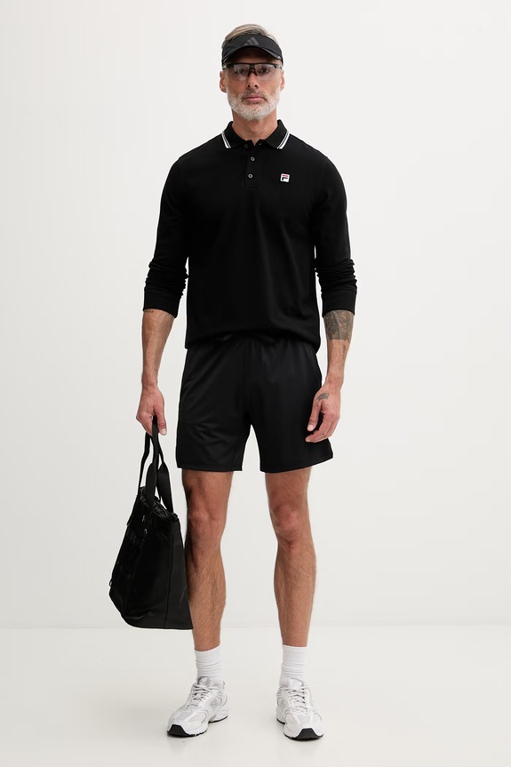 Fila longsleeve pentru bărbați BIELLA FAM1096 negru SS26