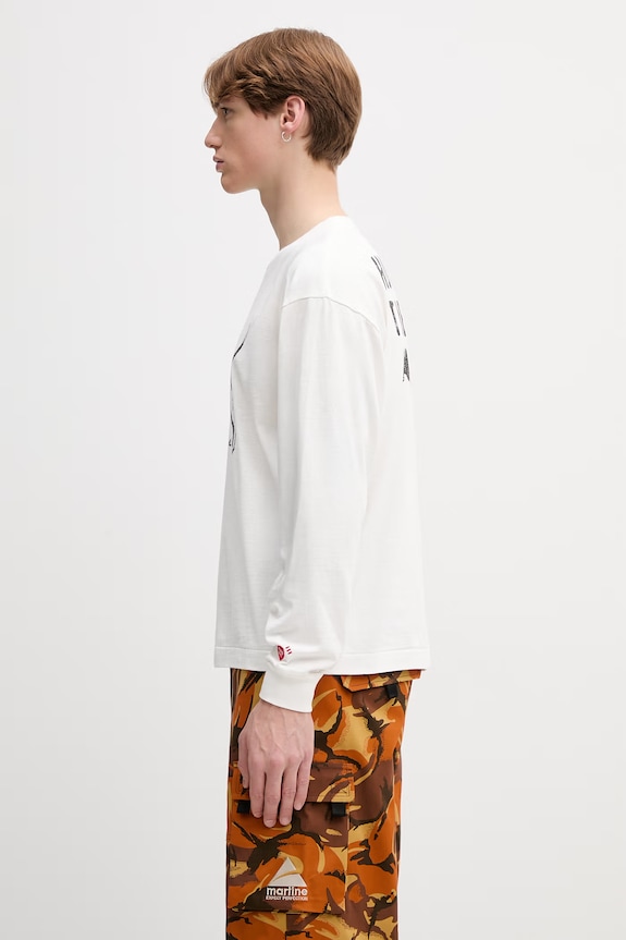 Human Made longsleeve męski bawełniany HM31CS038 biały SS26