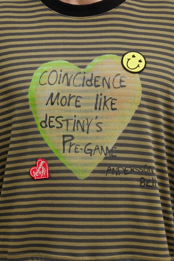 Andersson Bell Heart Message longsleeve pentru bărbați cu vâscoză verde atb1430m