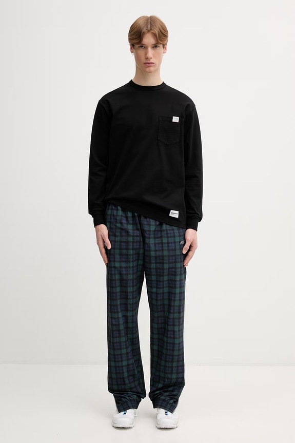 Neighborhood longsleeve męski bawełniany 261FPNH.CSM03 czarny