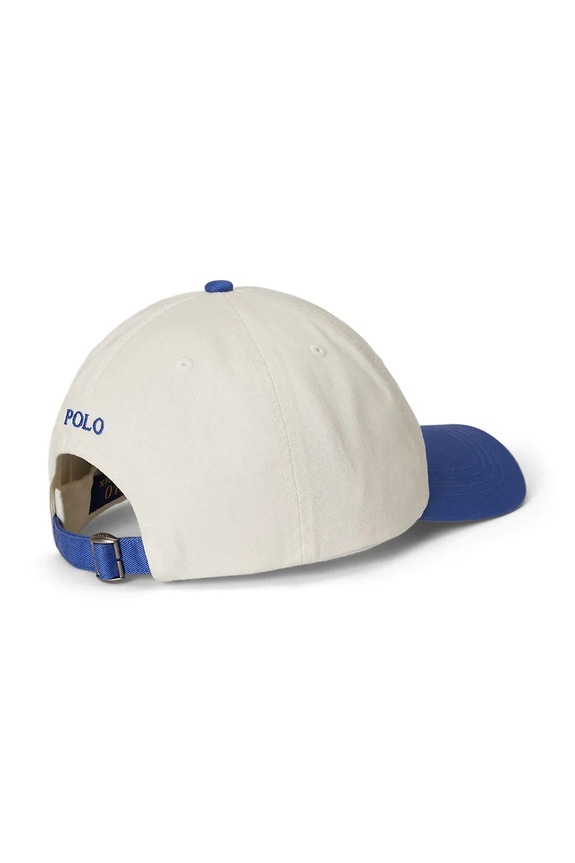 Dječja kapa sa šiltom Polo Ralph Lauren 322B13853001 bijela SS26