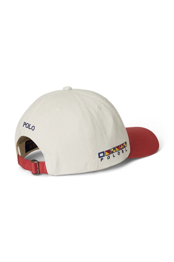 Παιδικό βαμβακερό καπέλο μπέιζμπολ Polo Ralph Lauren 323B13854001 λευκό SS26