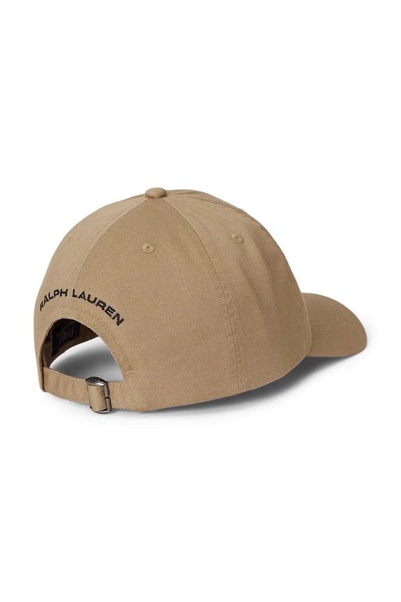 Detská bavlnená šiltovka Polo Ralph Lauren 323B18610001 béžová SS26
