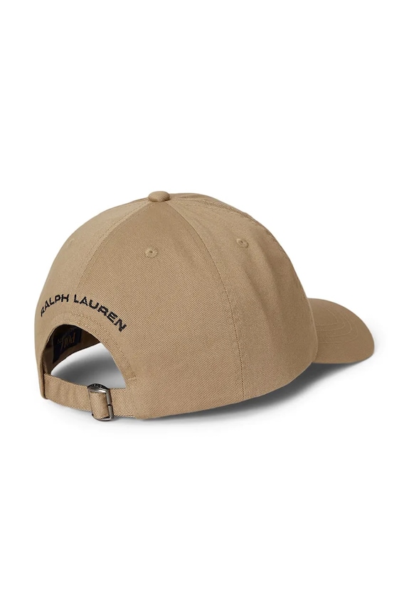 Detská bavlnená šiltovka Polo Ralph Lauren 323B18610001 béžová SS26