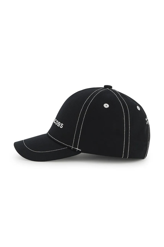 Дитяча бавовняна кепка Marc Jacobs чорний W60844