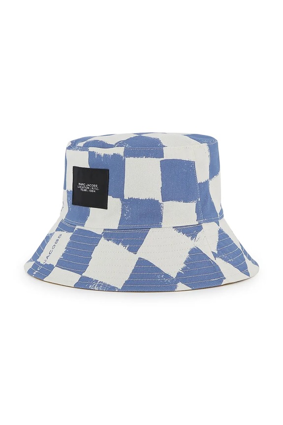 Pamučni dvostrani šešir za djecu Marc Jacobs W60845 bež SS26