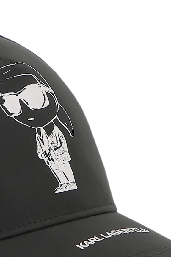 Dječja kapa sa šiltom Karl Lagerfeld Z31226.58 crna