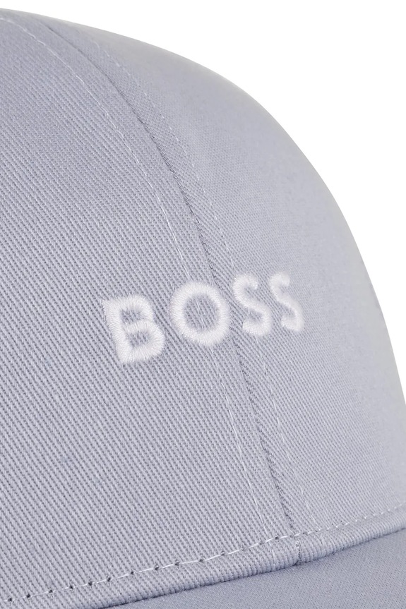 Pamučna kapa sa šiltom za bebe BOSS siva J53115.52.56