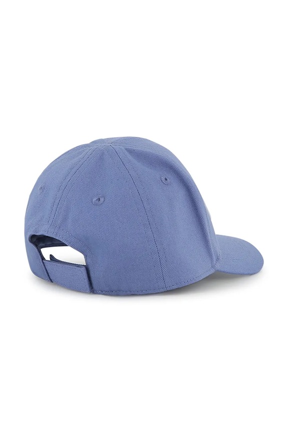 BOSS czapka z daszkiem bawełniana dziecięca J53142 fioletowy SS26