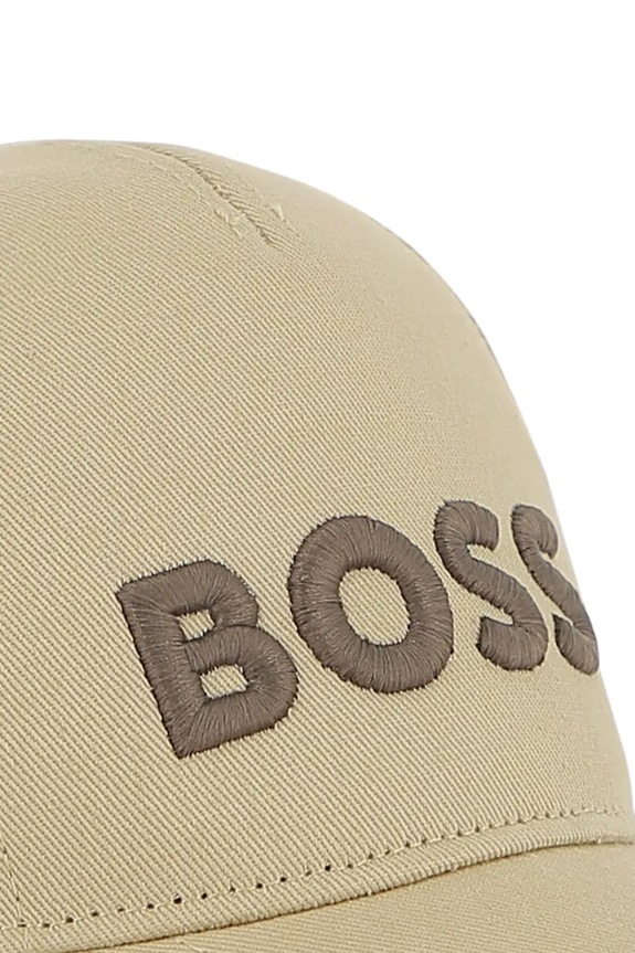 Pamučna kapa sa šiltom za bebe BOSS bež J53142