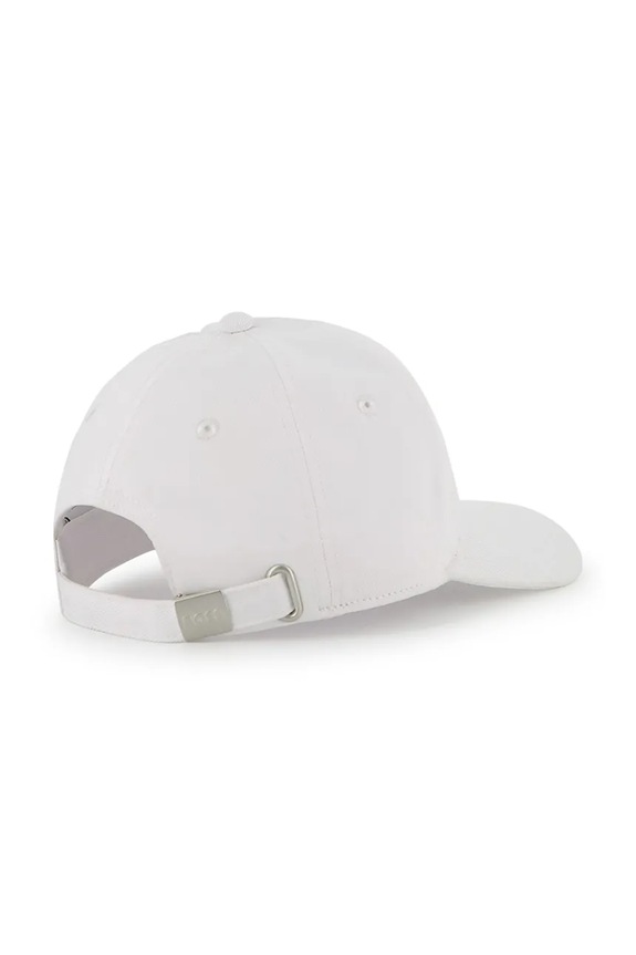 BOSS czapka z daszkiem bawełniana dziecięca J53167.58 biały SS26