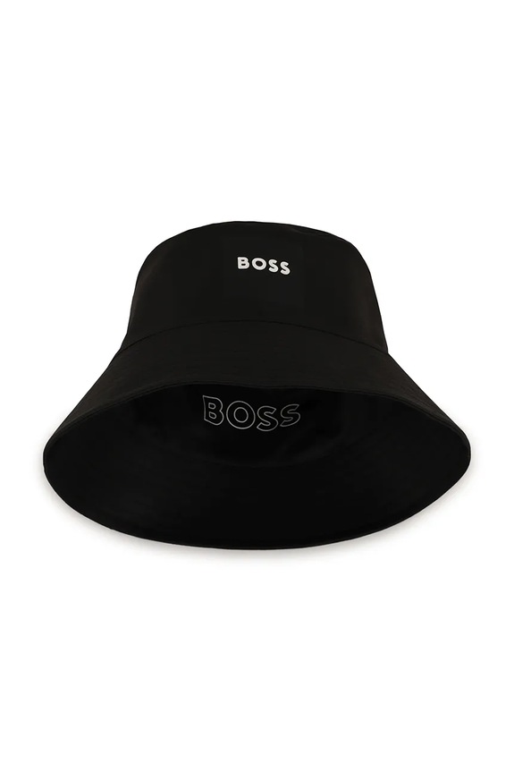 BOSS cappello double face bambino/a applique nero J53113.52.56