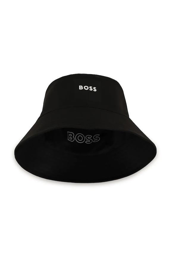 BOSS cappello double face bambino/a applique nero J53113.58