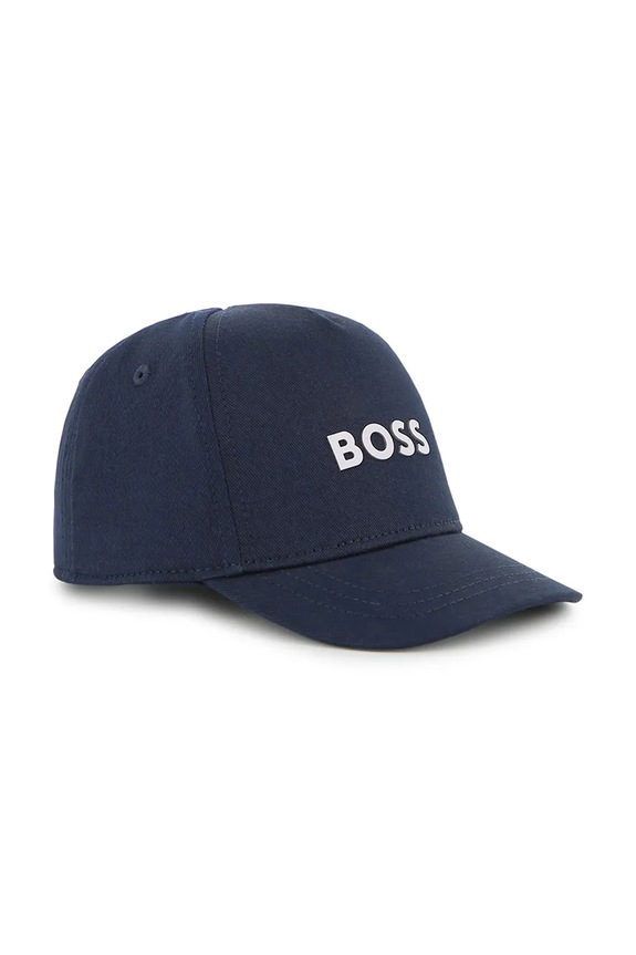 BOSS cappello con visiera in cotone bambini cotone blu navy J53141