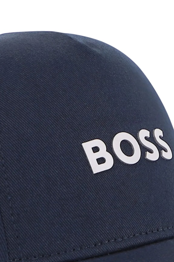 BOSS cappello con visiera in cotone bambini blu navy J53141