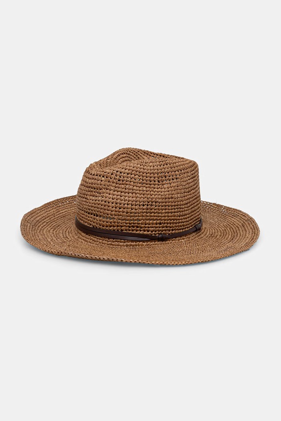 Weekend Max Mara cappello da donna intrecciato AGALANTE marrone 2615571015600