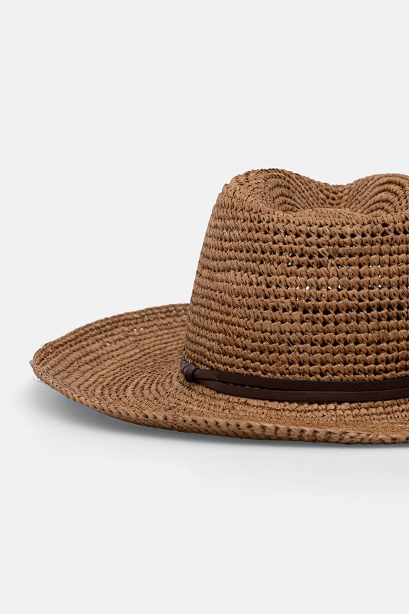 Accessori Weekend Max Mara cappello da donna intrecciato AGALANTE 2615571015600 marrone