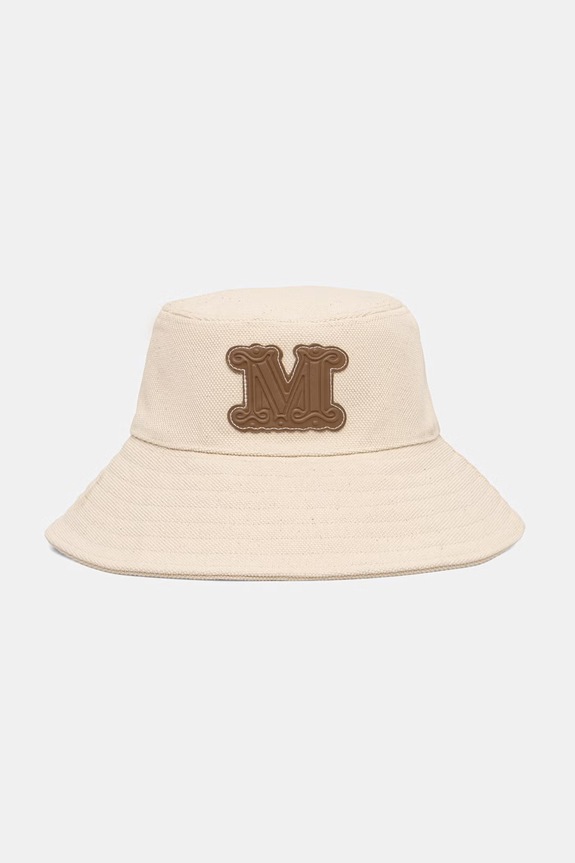 Max Mara Beachwear kapelusz damski bawełniany GONDOLA beżowy 2616571019600