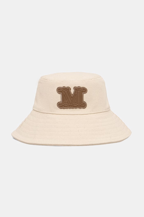Max Mara Beachwear kapelusz damski bawełniany GONDOLA beżowy 2616571019600