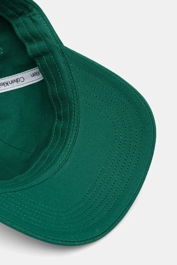 Calvin Klein șapcă femei din bumbac verde LV04F5003G