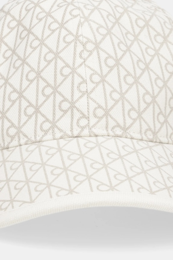 Calvin Klein czapka z daszkiem damska bawełniana LV04F5036G beżowy SS26