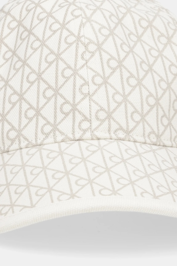 Calvin Klein czapka z daszkiem damska bawełniana LV04F5036G beżowy SS26