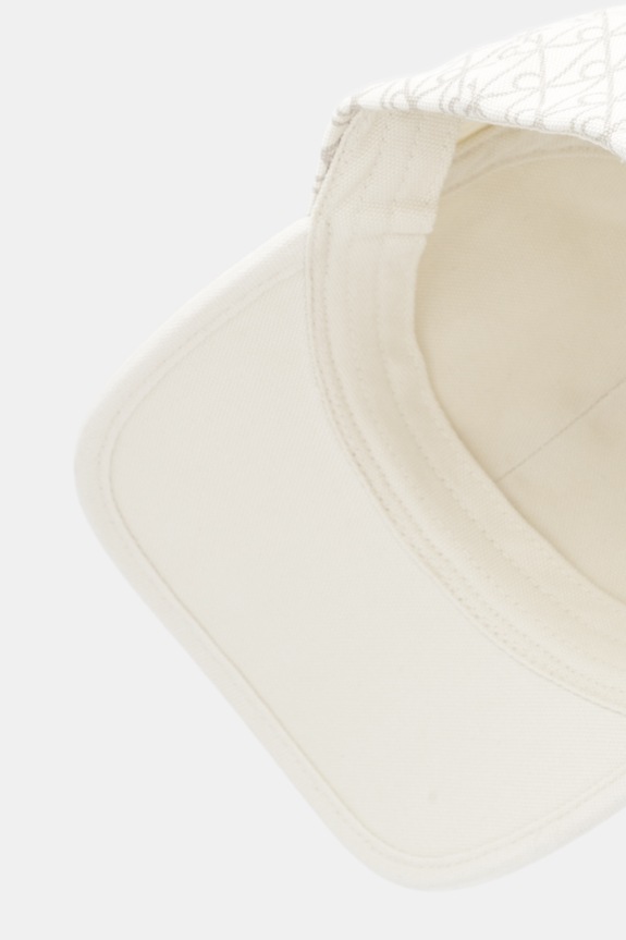 Calvin Klein czapka z daszkiem damska bawełniana beżowy LV04F5036G