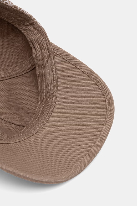 Calvin Klein czapka z daszkiem damska bawełniana beżowy LV04F5036G
