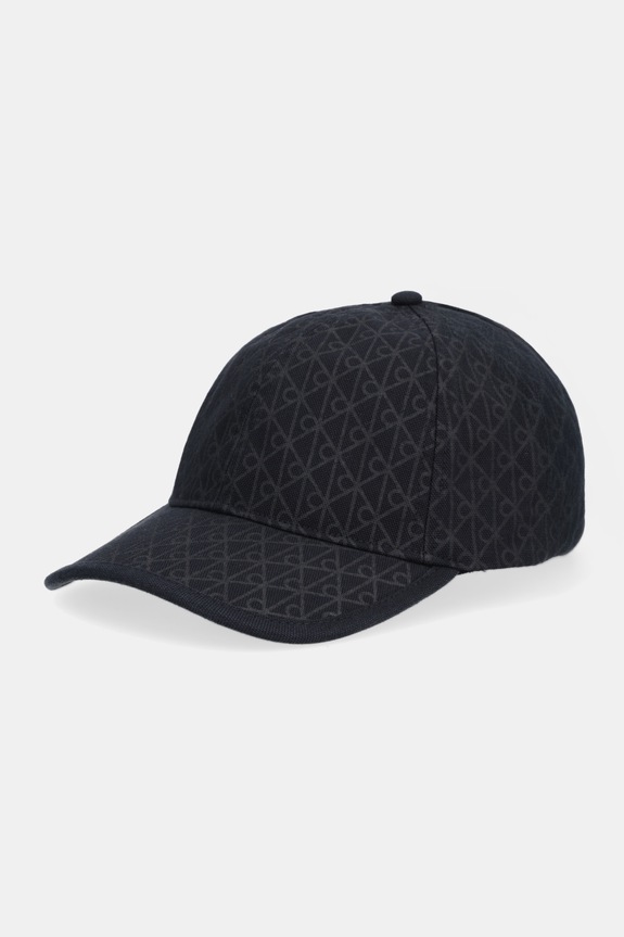Calvin Klein čiapka so šiltom dámska bavlnená čierna LV04F5036G