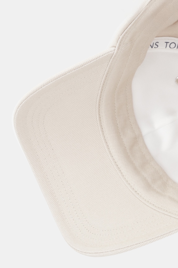 Bavlněná baseballová čepice Tommy Jeans béžová AW0AW18096