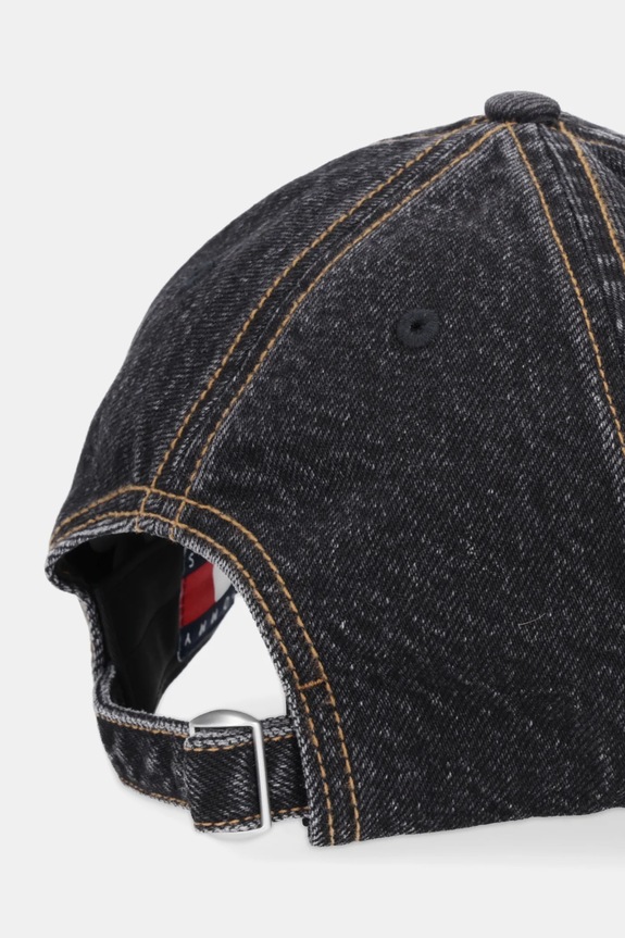 Accesorii Tommy Jeans șapcă de baseball din denim AW0AW18512 negru