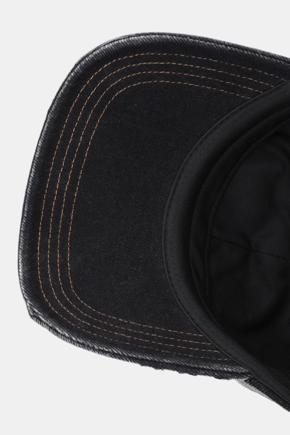 Tommy Jeans șapcă de baseball din denim negru AW0AW18512
