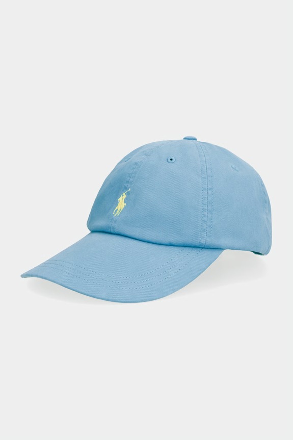 Бавовняна бейсболка Polo Ralph Lauren аплікація блакитний 211B14273