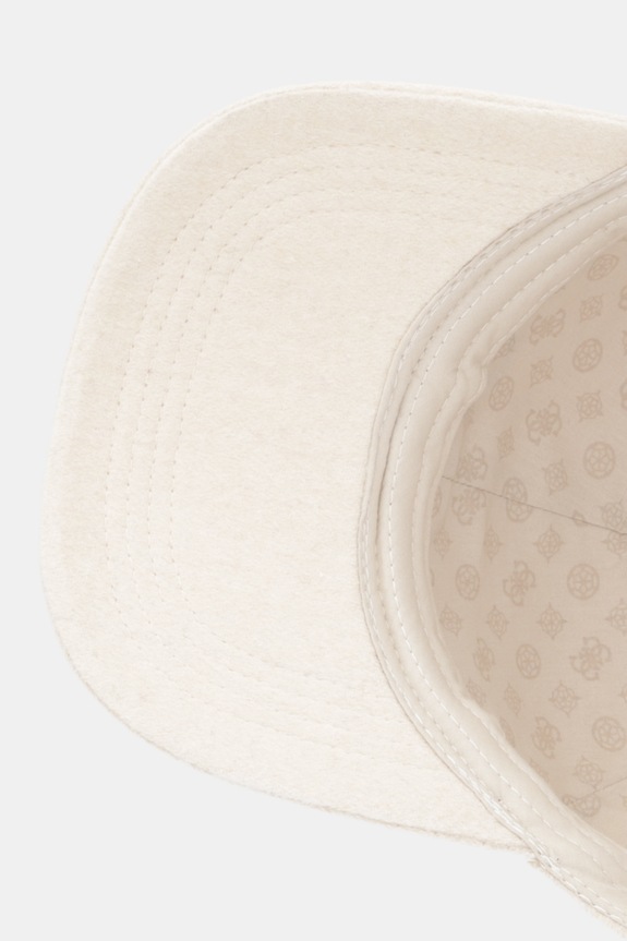 Guess șapcă de baseball din amestec de lână bej AW5471.POL01