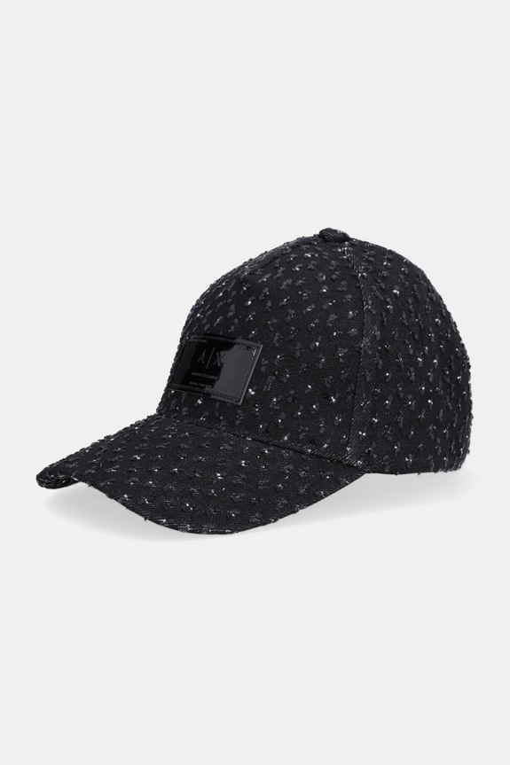Armani Exchange șapcă de baseball din denim altele negru XW001894.AF18855