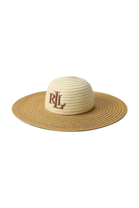 Lauren Ralph Lauren kapelusz aplikacja brązowy 454937146
