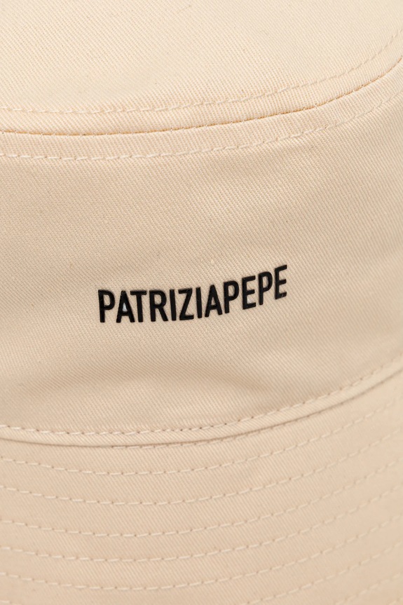 Patrizia Pepe kapelusz bawełniany beżowy 8F0106.AB01