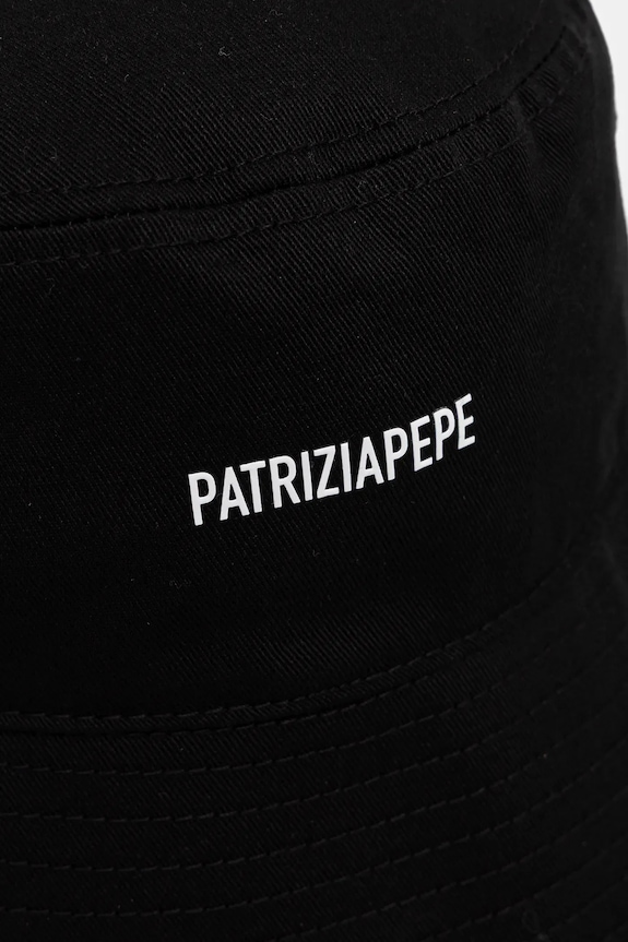 Accesorii Patrizia Pepe pălărie din bumbac 8F0106.AB01 negru