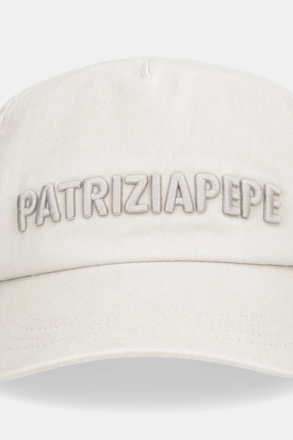 Bavlnená šiltovka Patrizia Pepe 8F0108.A708 béžová SS26