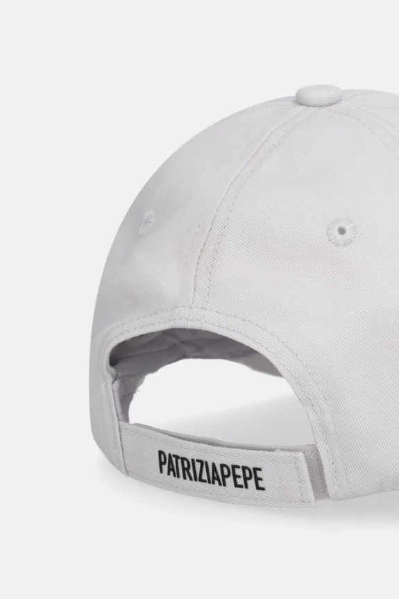 Accesorii Patrizia Pepe șapcă de baseball din bumbac 8F0109.AB01 gri