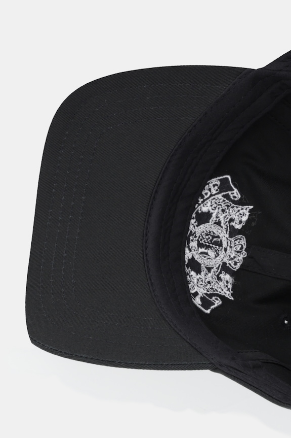 Bavlnená šiltovka Juicy Couture Dog Crest čierna JCAWH126702